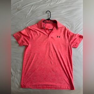 Under Armour Men's Vibrant Pink Polo